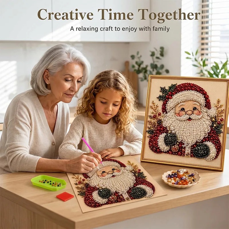Resin Craft Kit - Christmas Pearl Diamond Painting Art Set