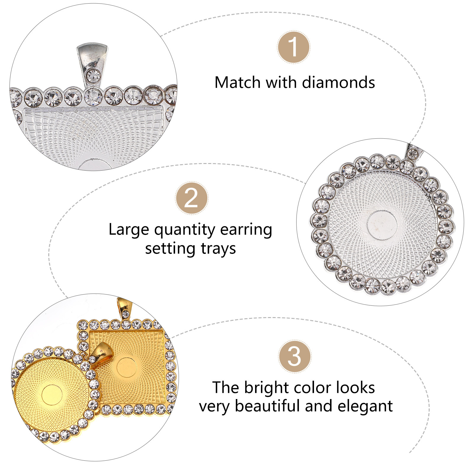 40Pcs Alloy Earring Setting Tr - Resin Craft Supplies review and price