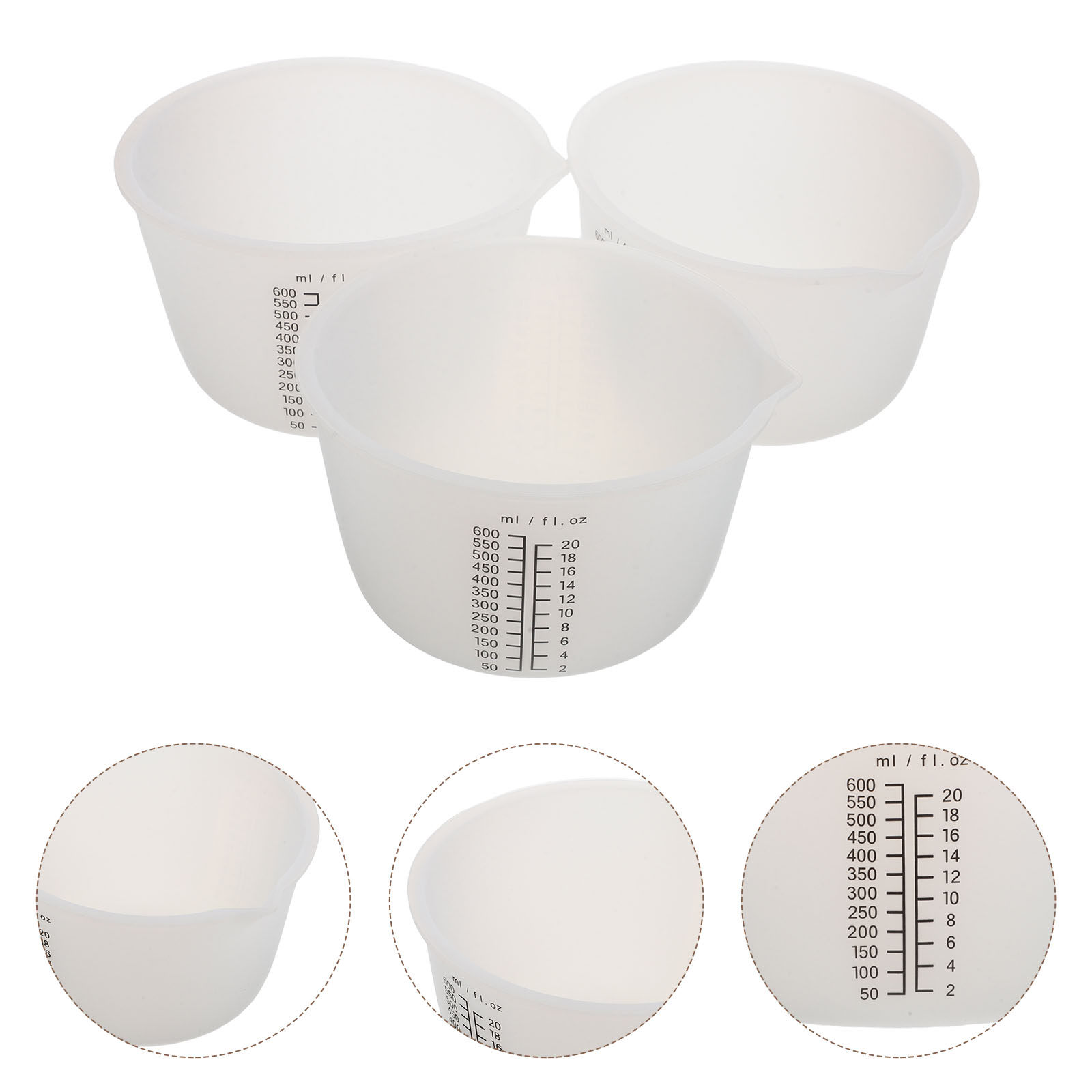 3Pcs Silicone Resin Mixing Cup - Mixing Cup Silicone review and price