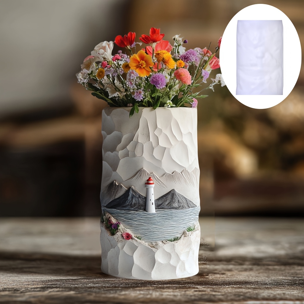 Sea Lighthouse Relief Flower P - Resin Ocean Wave Mold review and price