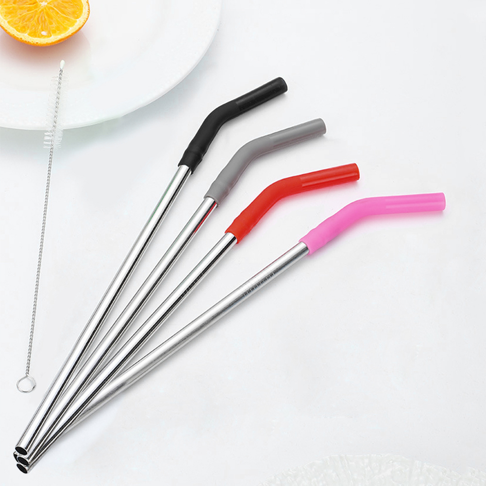 4Pcs Long Metal Straw with Sil - Mixing Cup Silicone review and price