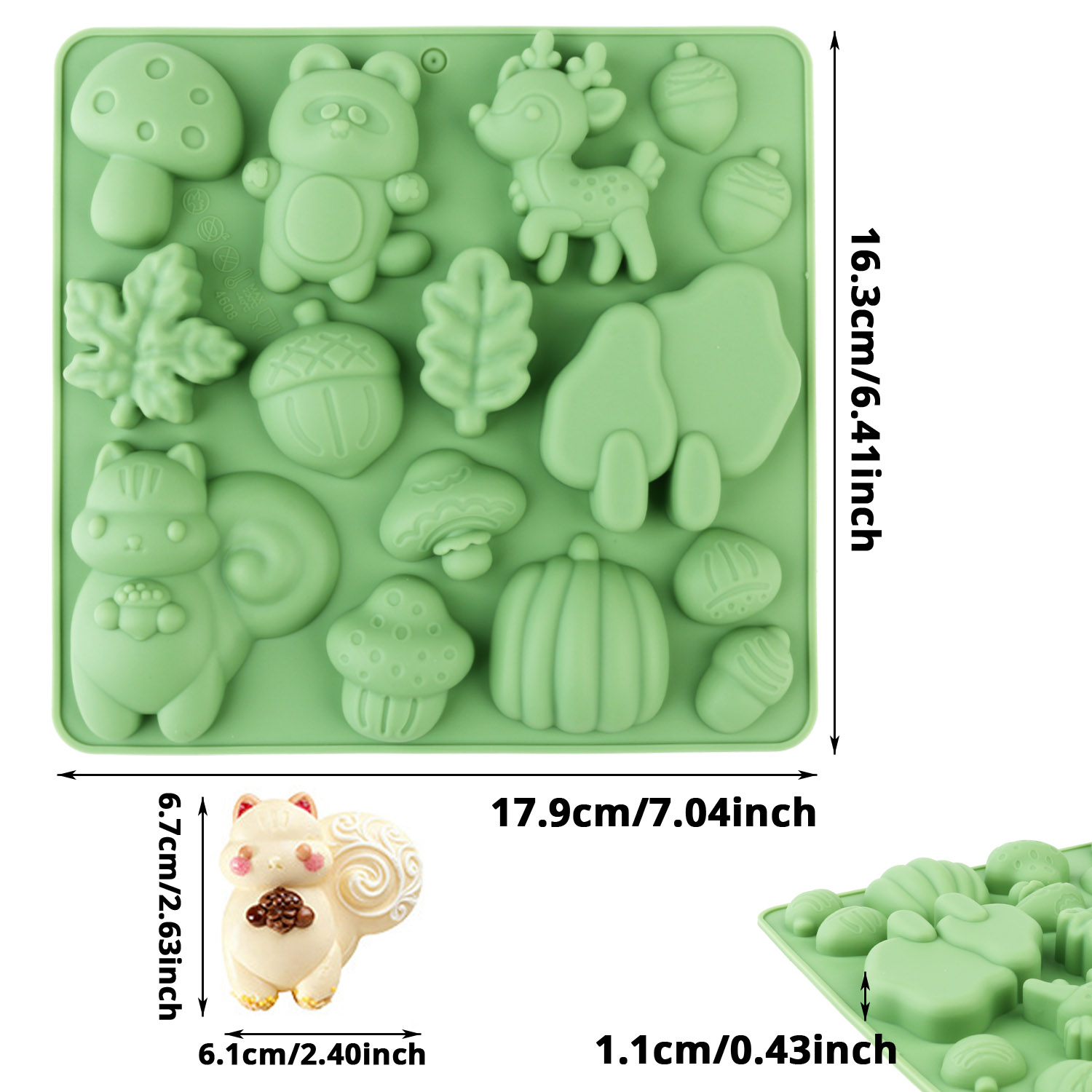1 Silicone Cake Mold in the Sh - Resin Craft Supplies review and price