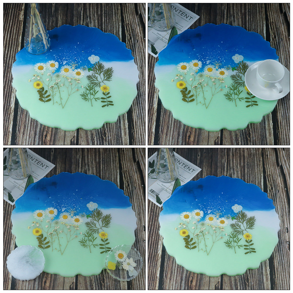 2Pcs Premium Silicone Crystal  - Serving Tray Mold review and price
