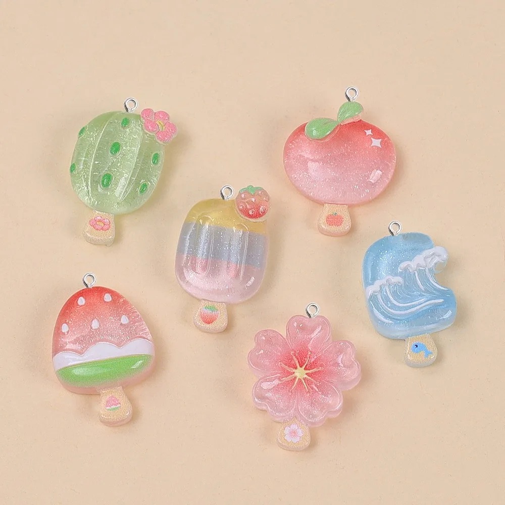 10Pcs Kawaii Summer Popsicle R - Resin Craft Material review and price